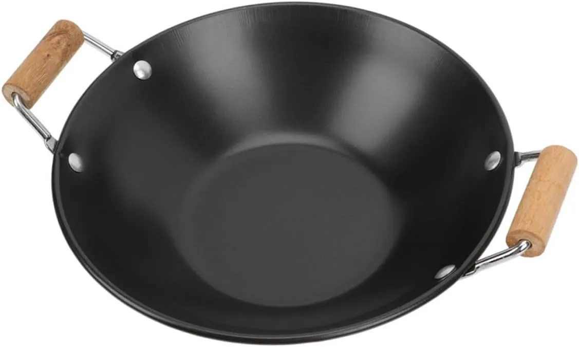 Pan Stainless Steel practically prompt contribution informative plumage knit Soup Pot Portable Pot for Takeout for Solo Diners Dual-Handled Steel Wok Cooking Utensil Small Noodle 