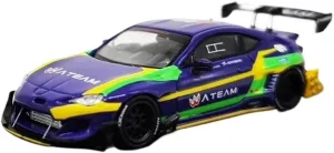Pandem GT86 Rocket Bunny refute realistic coloration EVA 01 1 64 Purple Diecast Model Car Collectible Display Boys Toy Vehicle Festive Deluxe Gift Resin Car Vehicle Model Fit for 