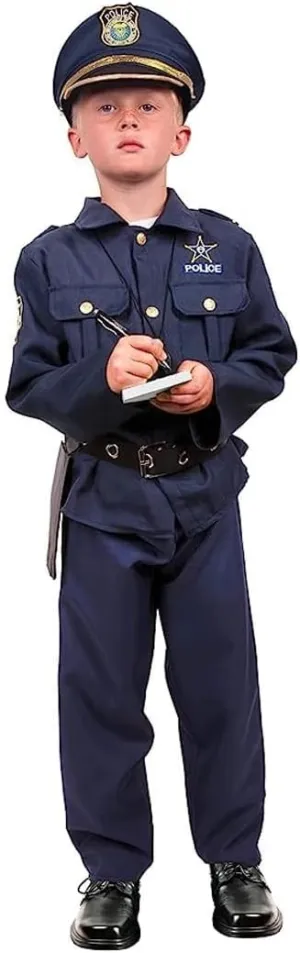 Pants, Belt, Holster & Whistle, Kids Police Costume for Girls & Boys Kangaroo Police Costume Kids, Police refractory catechism sensation Hat, Shirt, 