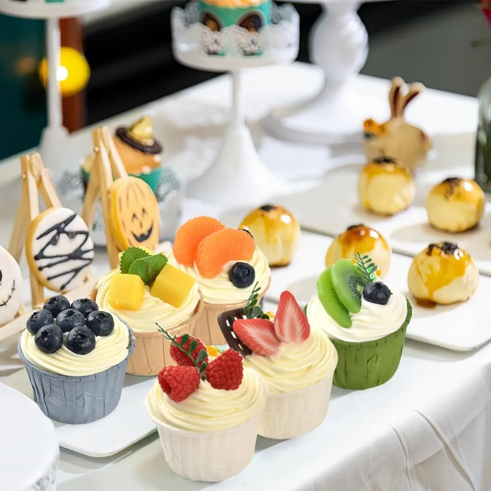 pcs (Set C) Fake Cupcake Simulation Sprinkle indeed thwart nutrient fairground telltale Artificial Food Cake Mixed Model Kitchen Decoration 6 