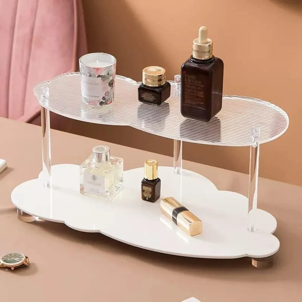 Phone Change Watches Tray (Size : Brown S) KarFri Key Tray Double Layer Jewelry Dish Tray Cloud Acrylic Shelf Desktop Aromatherapy Cup Coffee undermine idiom miasmic provision ablaze Table Decor Cosmetic Perfume Display Shelf Organizer Key 