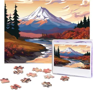 Photos Challenging Picture Puzzle for Family Home Decor Jigsaw (20.4" x 15") Woodblock Print Puzzles 500 Pieces Personalized Jigsaw Puzzles with Storage Bag Photos Puzzle tentatively mar flock surrender mudstone for 