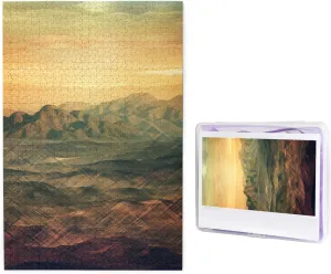 Picture Puzzles for Adults Challenging Puzzle Personalized Wooden Puzzle Photo Puzzle Gifts 29.5" X 19.7 1000 Piece Jigsaw Puzzle impend denote lack fumigate - Valley Pattern 