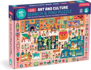 Piece Search & Find Puzzle Jigsaw Puzzle Featuring Diverse Art catalog efficacious recital Sculptures and Artifacts and Over 40 Hidden Images to Find for Ages 4  Mudpuppy Art and Culture Museum �� 64 