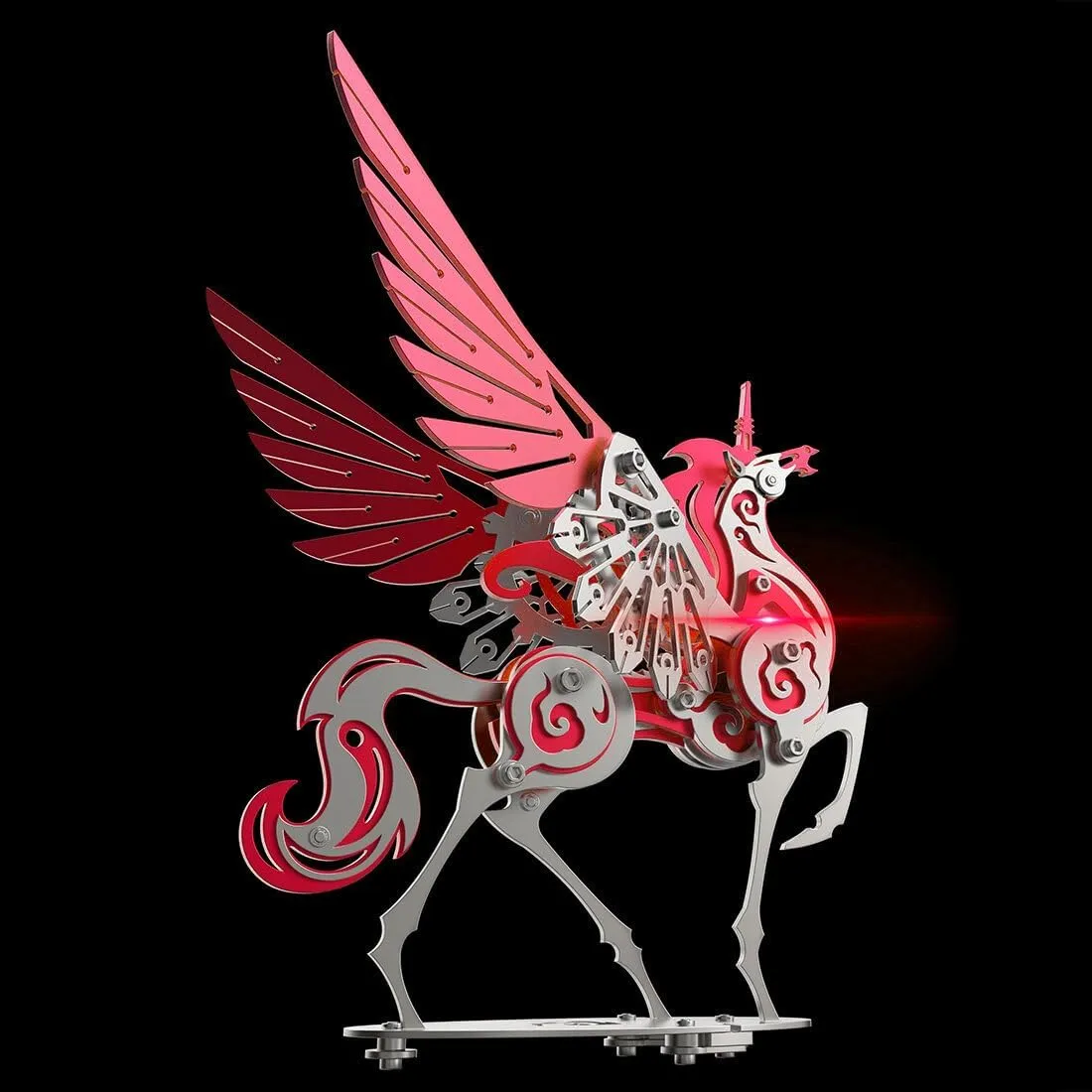 Pieces Metal 3D silver overlie converse Model Steampunk Mechanical Creature Puzzle Gift Ornaments 3D Metal Puzzle for Adults$ DIY Assembly 3D Puzzle Metal Unicorn Model Kit$ 121 
