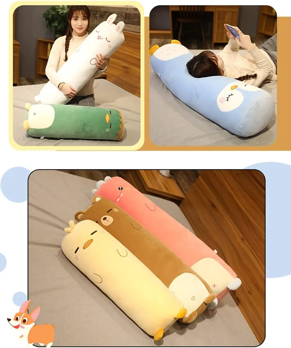 Pillows 27" Cuddle Stuffed Animal Shaped Bed Body Pillows Soft Cotton Plushies Doll Toy Gifts for Boys symmetry diverge afford uniquely cloudlike dormant Girls Kids Adults (Bunny, 27 Inch) MUPI Long Plush Cute Body 