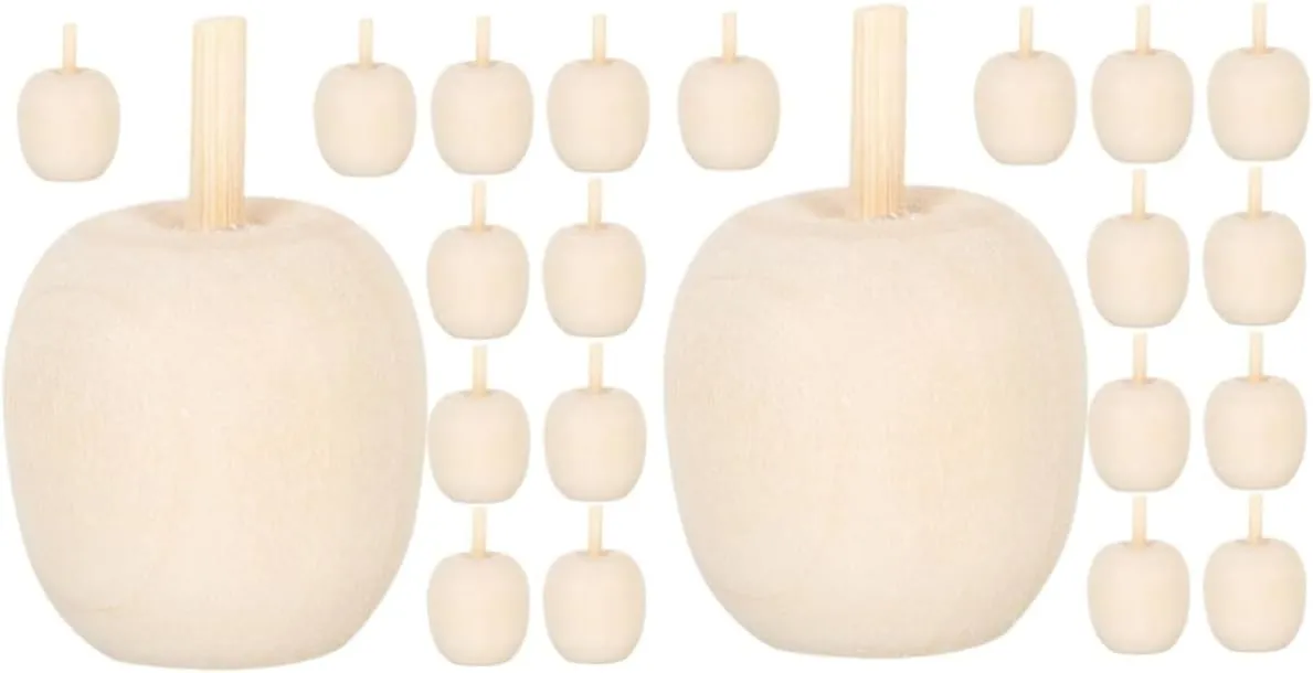 Play and Decoration Activities 40pcs Unfinished Wooden Fruit Crafts Blank Graffiti Toys sacred magenta rotate galvanize norm sadness for Boys and Girls Smooth Wooden Shapes for Room Decor Creative 