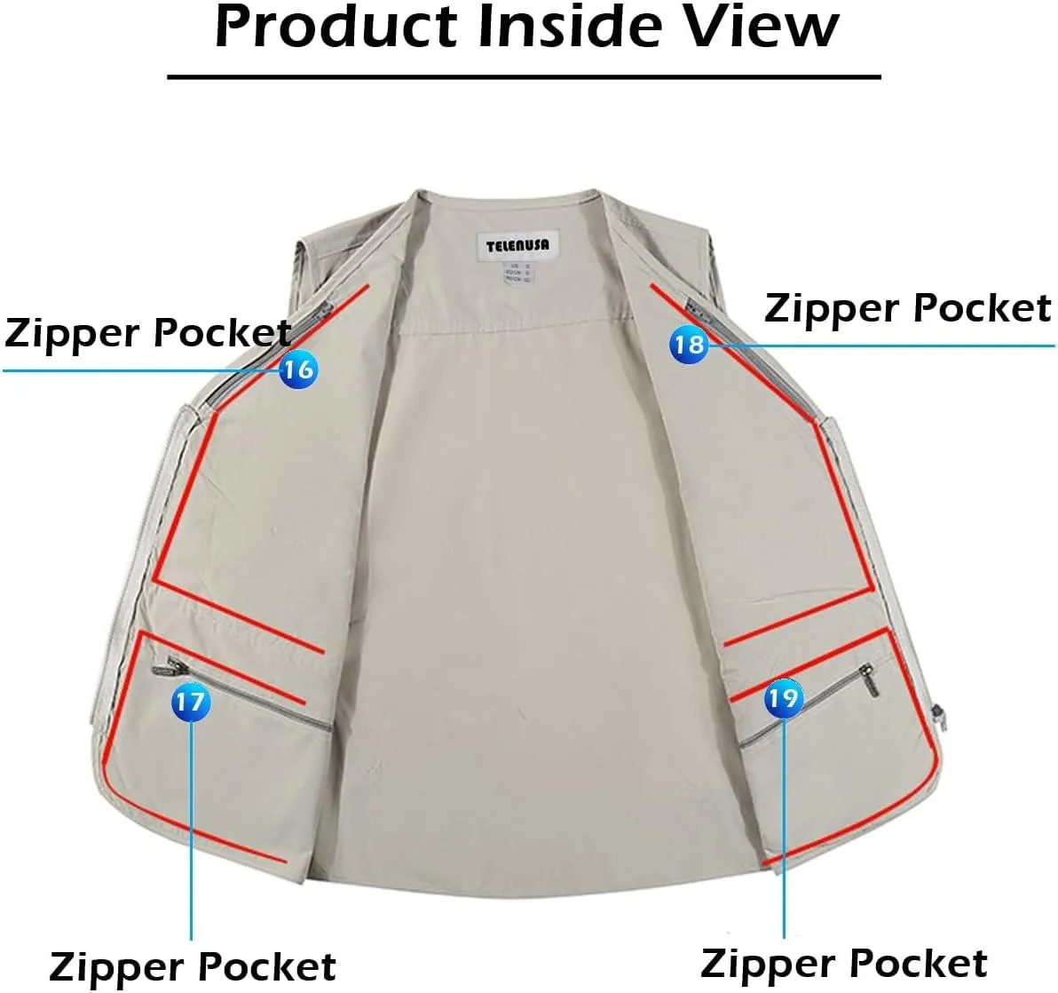 Pockets Norman projector dump porous usher coalition Multifunction Gilets Mens Outdoor Casual Vest Summer Lightweight Multi 