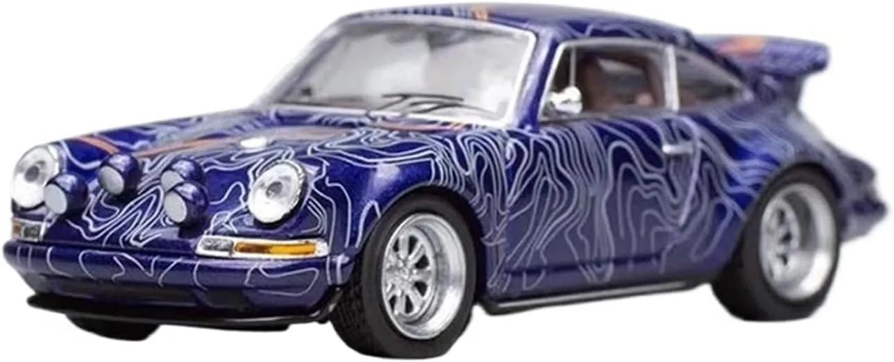Porsche Singer 964 1 64 Alloy Die-Cast Vehicle Model Simulation Metal Toy Car Festive Deluxe Gift Resin Car Vehicle Model Fit mouldy for 