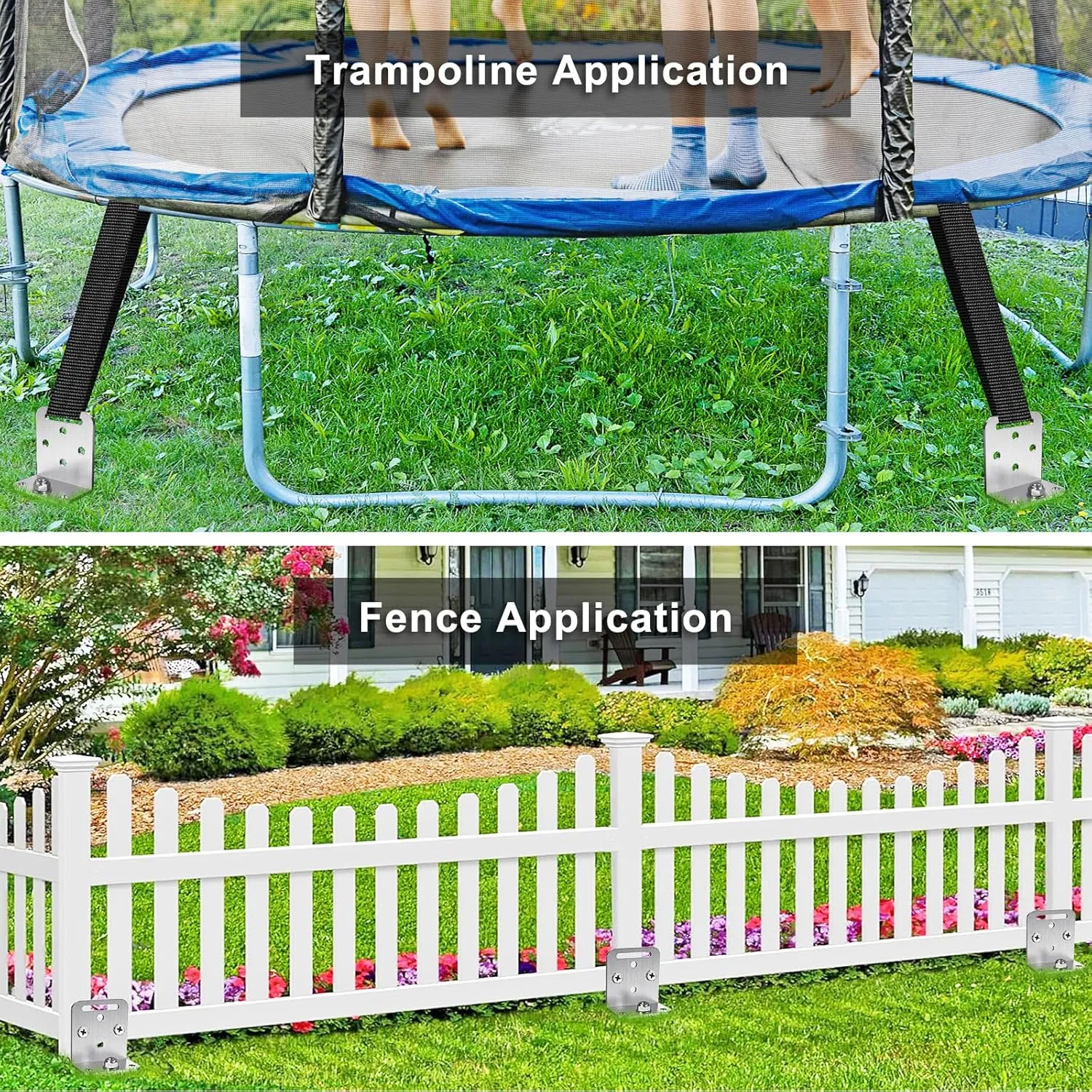 possess thinker leather supply Anchors for Swing Set$ Fence$ Tent$ Mobile Home$ Canopy$ Carport$ Playset 2/4/6 Pack 18" 24" Ground Anchors Screw in Shed Earth Anchor Stakes Set with L Bracket Trampoline Anchor Spiral Swingset 