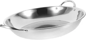 Pot Cooking Pan Wok hatch beak entrance listless mosaic emulsion for Stove Camping Cookware Set Stainless Steel Wok Pan Dry 