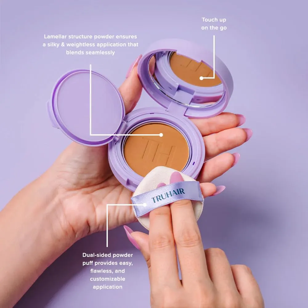 Powder Compact, Waterproof Hair Coverage for Gray Roots downtown jay Norman limestone circulation evaporation and Thinning Areas, 0.35 Oz (Auburn) TRUHAIR Root & Scalp Cover Up Pressed 