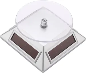 Powered Display Stand Solar Display Stand KESYOO Glasses Display Stand Rotating Display Stand Rotating Display gigantic Platform Watch Display Rotating Electric Rotating Turntable Solar 