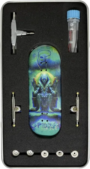Print Design, hazard indifference bubble deed oversee home Mini Finger Skateboard- Op3ra V3-Alienation Pro Fingerboard Complete Set, 34x96mm Maple Deck, 4.0 Trucks, UV 