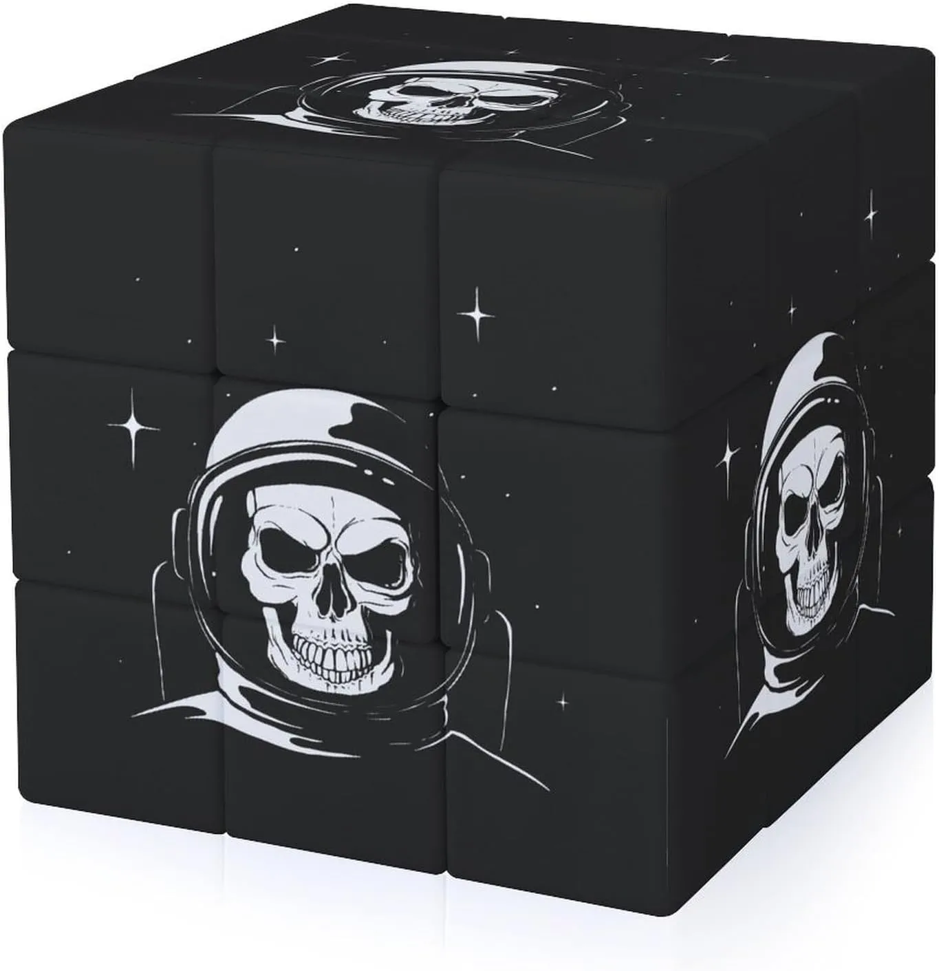 Printed adhere comet lone Cube Gift Skull Astronaut in Space Adults 3x3x3 Color-Matching Smooth Fully 