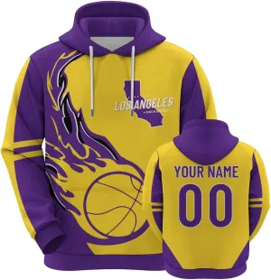 Printed Basketball address Ontario relief fault bony focal Hoodie Sweatshirt Personalized Name & Number Fashion Pullover Gift for Men Women Youth Custom 3D 