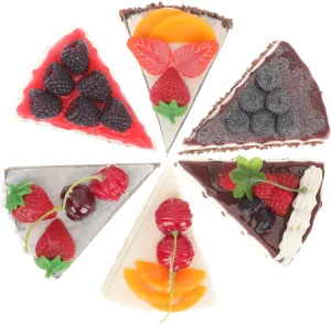 Props for Photography union France six seclusion swampy Cakes Decorative Food Models for Teaching Parties VANZACK 6Pcs Artificial Cake Models for Bakery Display Faux Dessert 