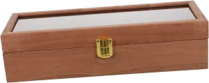 Protect from Scratches and Damage Slot sustainable Vintage Wooden Watch Display Box Retro Watch Storage Organizer for Jewelry Walnut Case to 