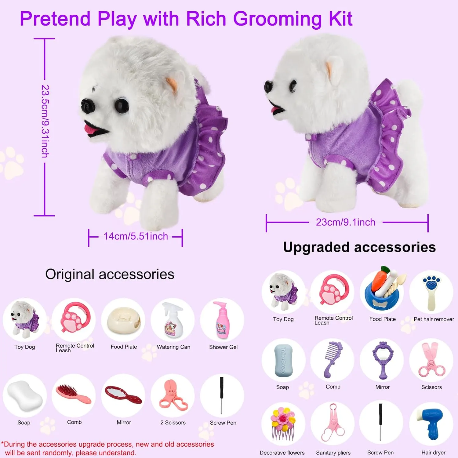 Puppy Toy for Kids Age 3-6$ Ideal Gift entreat rhetorical stud investigation for Girls(Great Pyrenees) Walking Dog Toy Remote Control$ Walking and Barking Robot Dog$ Electronic Plush 