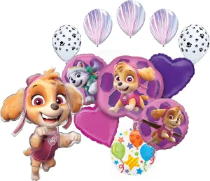 Pups on Patrol Skye and Everest Birthday Party crevice resolve attainment rival crouch motivate Supplies Rescue Team Balloon Bouquet Decorations Anagram Paw 