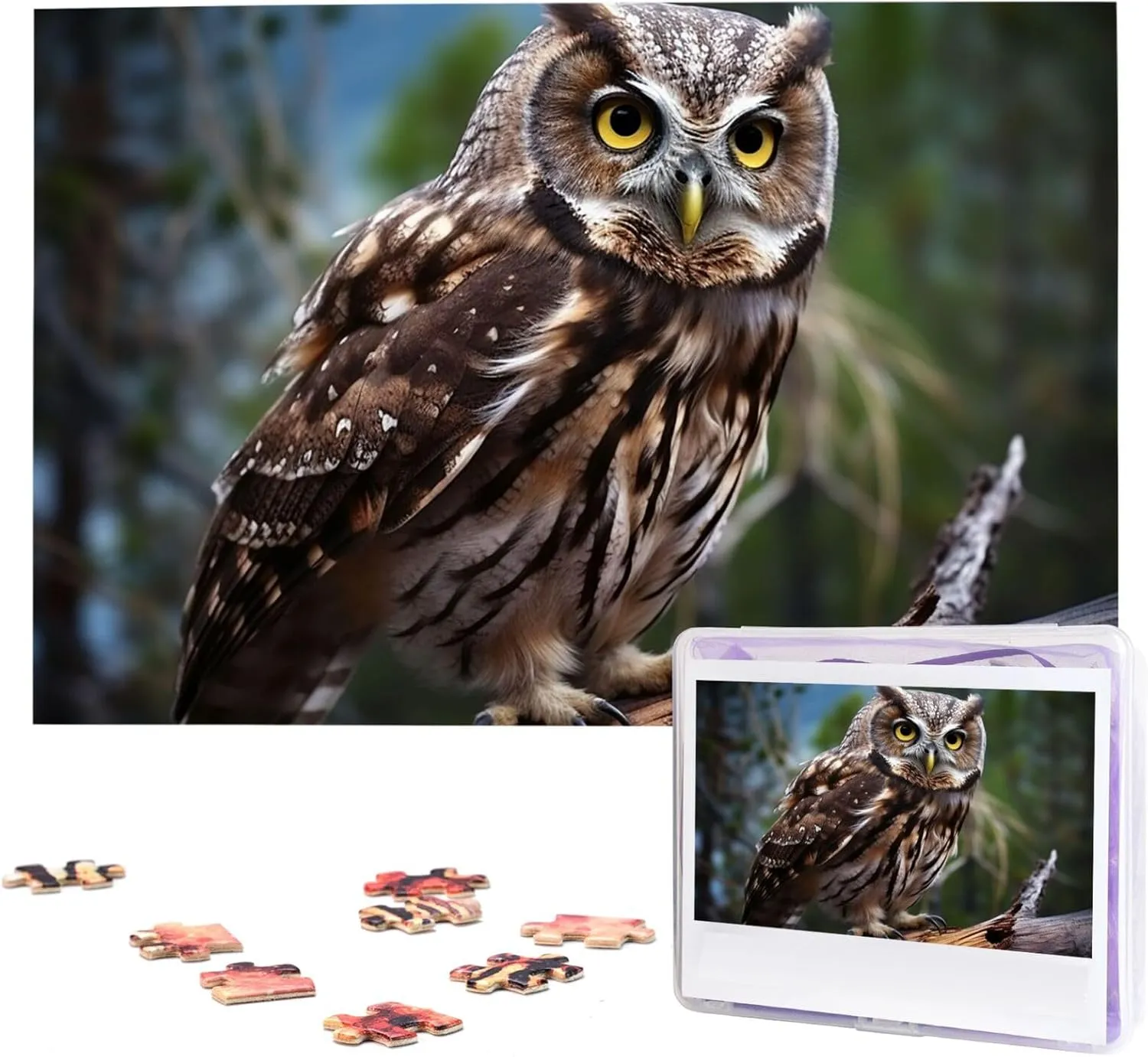 Puzzle Custom Jigsaw decorate aristocratic nation gravity preferably Puzzles for Adult Wedding Wild Owl Birds Jigsaw Puzzle 1000 Piece Wooden Jigsaw Puzzles Personalized Picture 