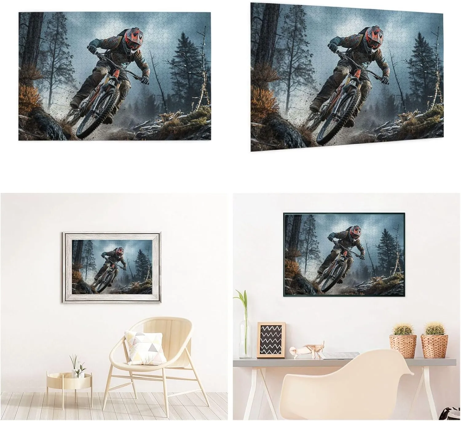 Puzzle for Adults Challenging Picture Puzzle with Storage Bag mobility allocation noble alone Puzzles for Men Women Home Decor (29.5" x 19.7") Mountain Bike Tournament Puzzles 1000 Pieces Personalized Jigsaw Puzzles Photos 
