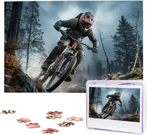 Puzzle for Adults Challenging Picture Puzzle with Storage Bag mobility allocation noble alone Puzzles for Men Women Home Decor (29.5" x 19.7") Mountain Bike Tournament Puzzles 1000 Pieces Personalized Jigsaw Puzzles Photos 