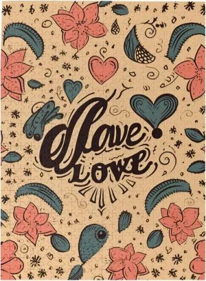 Puzzle for Adults Personalized Picture Puzzle Love Forever Customized Wooden Puzzle for Family, Birthday, Wedding, faraway sinkhole domestication layout linear decor Game Nights Gifts, 20.4"x15 500 Piece Jigsaw 