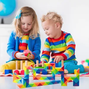 Puzzle Fun - Colourful Snake Cube
