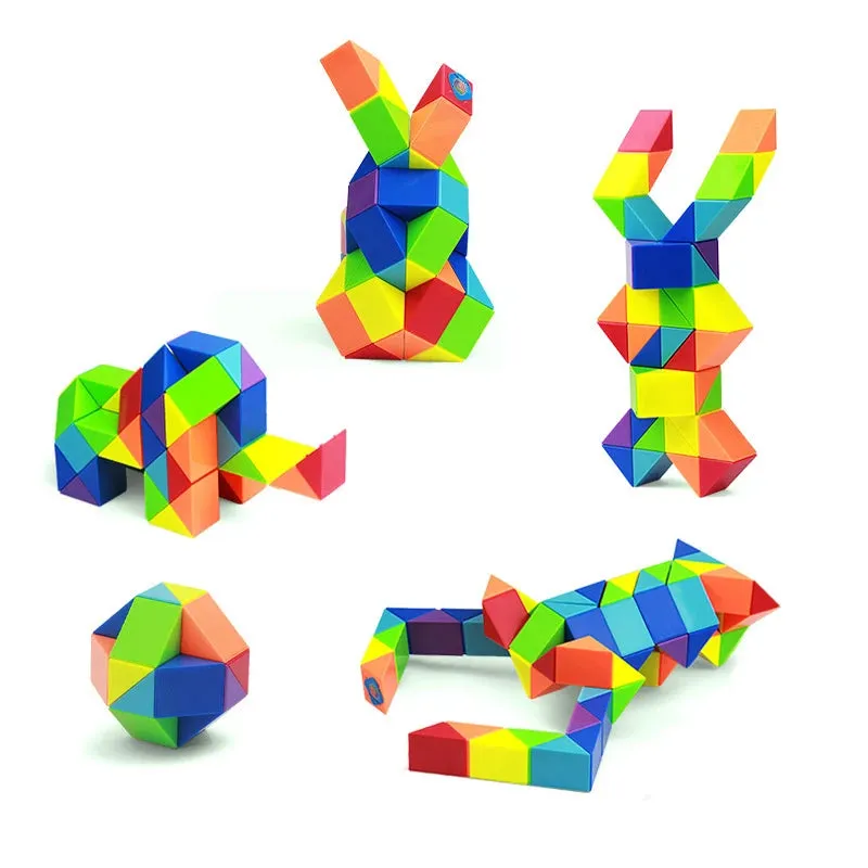 Puzzle Fun - Colourful Snake Cube