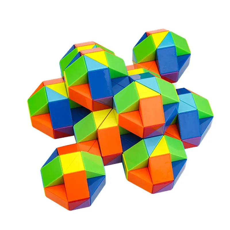 Puzzle Fun - Colourful Snake Cube