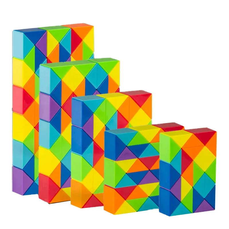 Puzzle Fun - Colourful Snake Cube