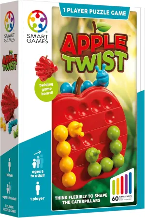 Puzzle Game moth with 60 Challenges, 5  Years SmartGames - Apple Twist, 
