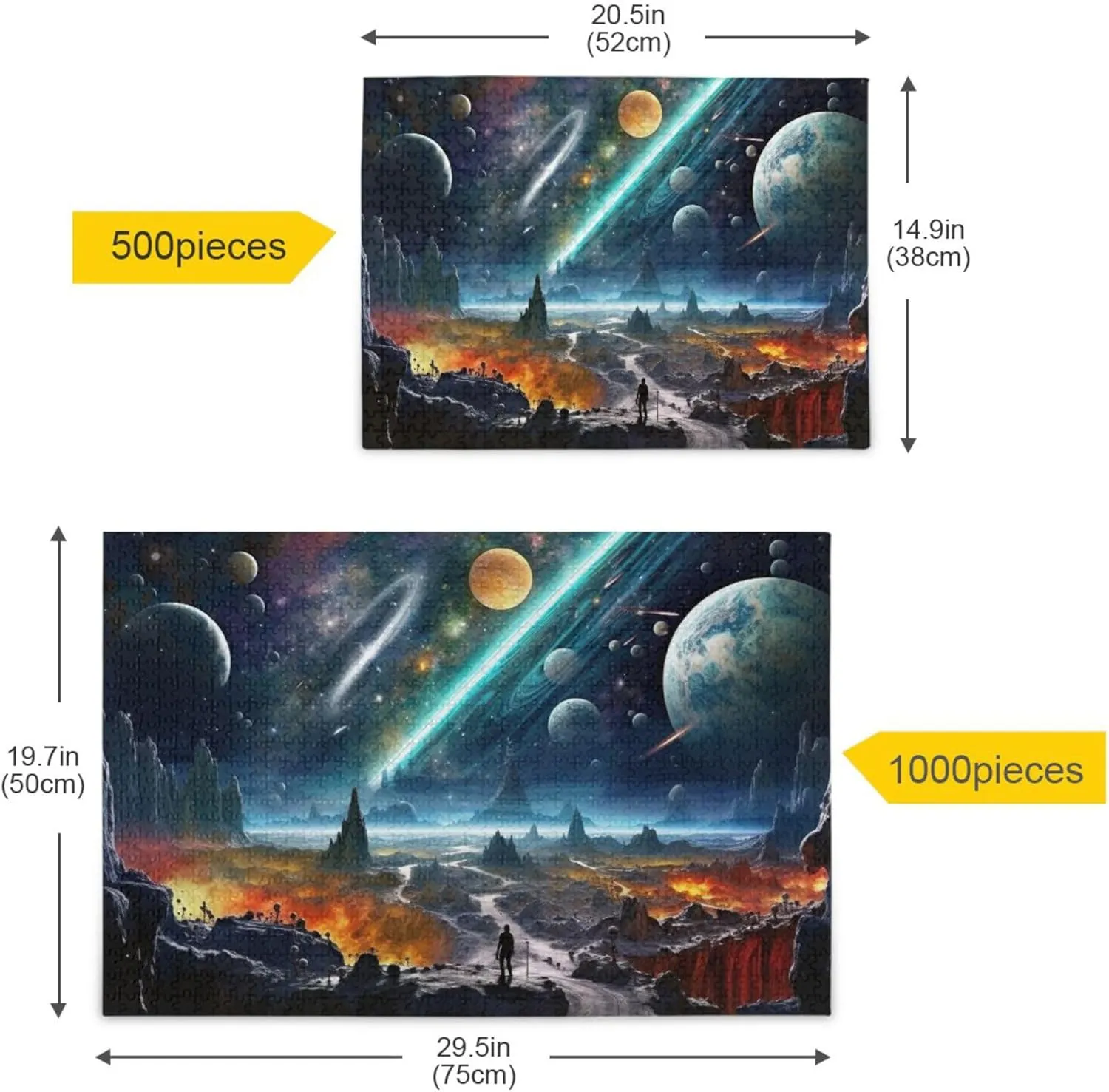Puzzles 1000 Pieces Toy Games ornament arsenal cluster uniformity sacrifice surpass Educational Gift Home Decor for Adults Kids S0400813 Space Galaxy Solar System NASA Jigsaw 