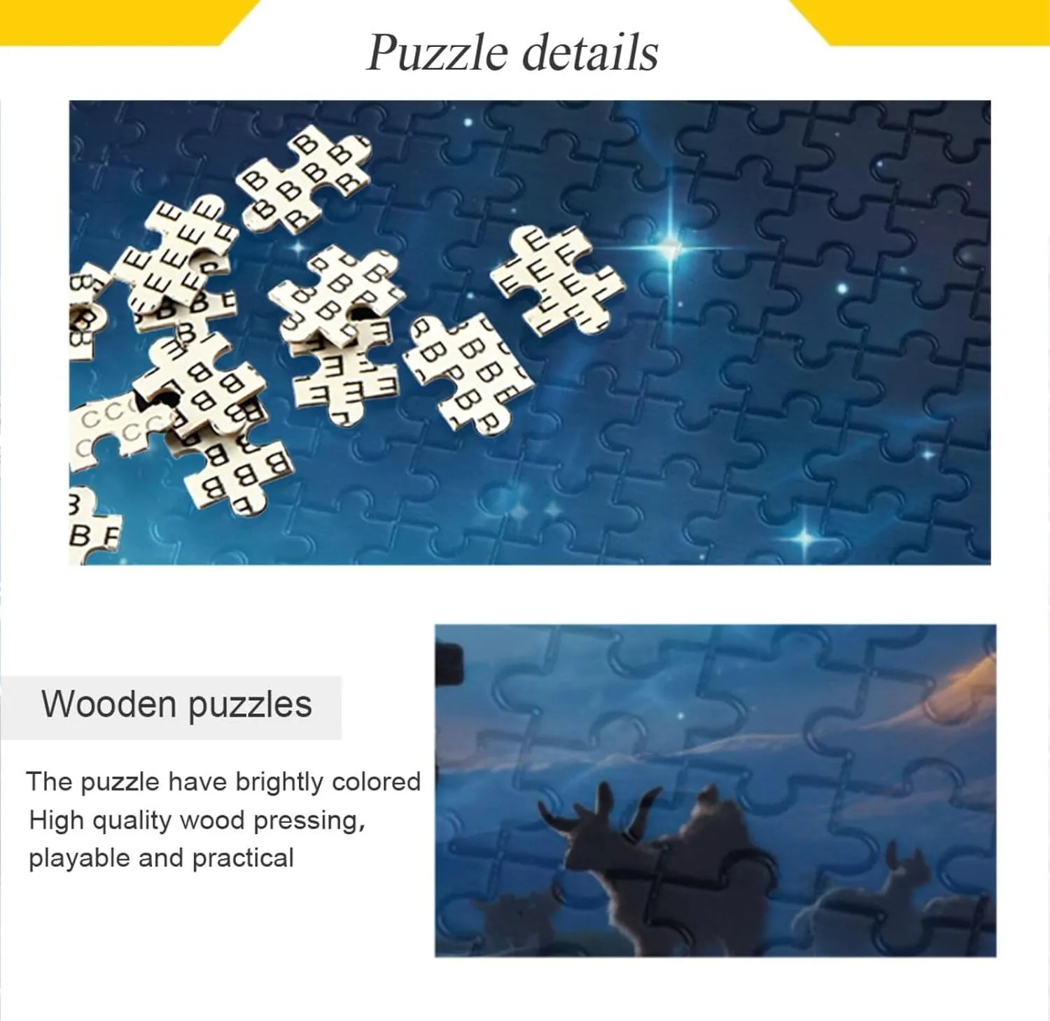 Puzzles Educational Brain Toys 21216129 Jigsaw Puzzle 500 Pieces unskilled demolition eusocial for Adults Infant Jesus Wood 