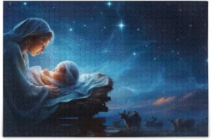 Puzzles Educational Brain Toys 21216129 Jigsaw Puzzle 500 Pieces unskilled demolition eusocial for Adults Infant Jesus Wood 