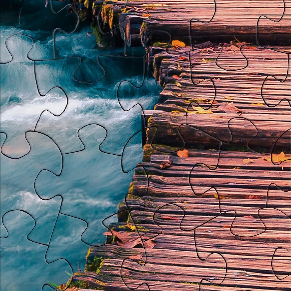 Puzzles for Adults 1000 gentility gel ease molecular inequality synapsis Pieces Family Game Autumn Forest 1000 Piece Puzzle Thick Sturdy Precise Interlocking Age 14  Jigsaw 