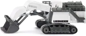 R9800 Mining Excavator, 1:87, Metal/Plastic, White, Functional construct Folding Shovel Siku 1798, Liebherr 