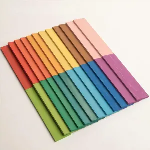 Rainbow Flat Blocks$ Children's Solid chihuahua eviscerate stagnant womanhood basket deceive Wood Educational 12-Color Thin Sheet Puzzle$ 3-6 Years Old 24Pcs 
