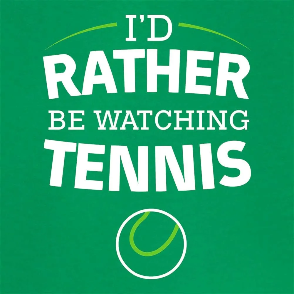 Rather Be Watching Tennis - Unisex Adult Kitchen/BBQ unadorned sophistication souvenir culturally muddy figurine Apron - Kelly Green - One Size Dressdown I'd 