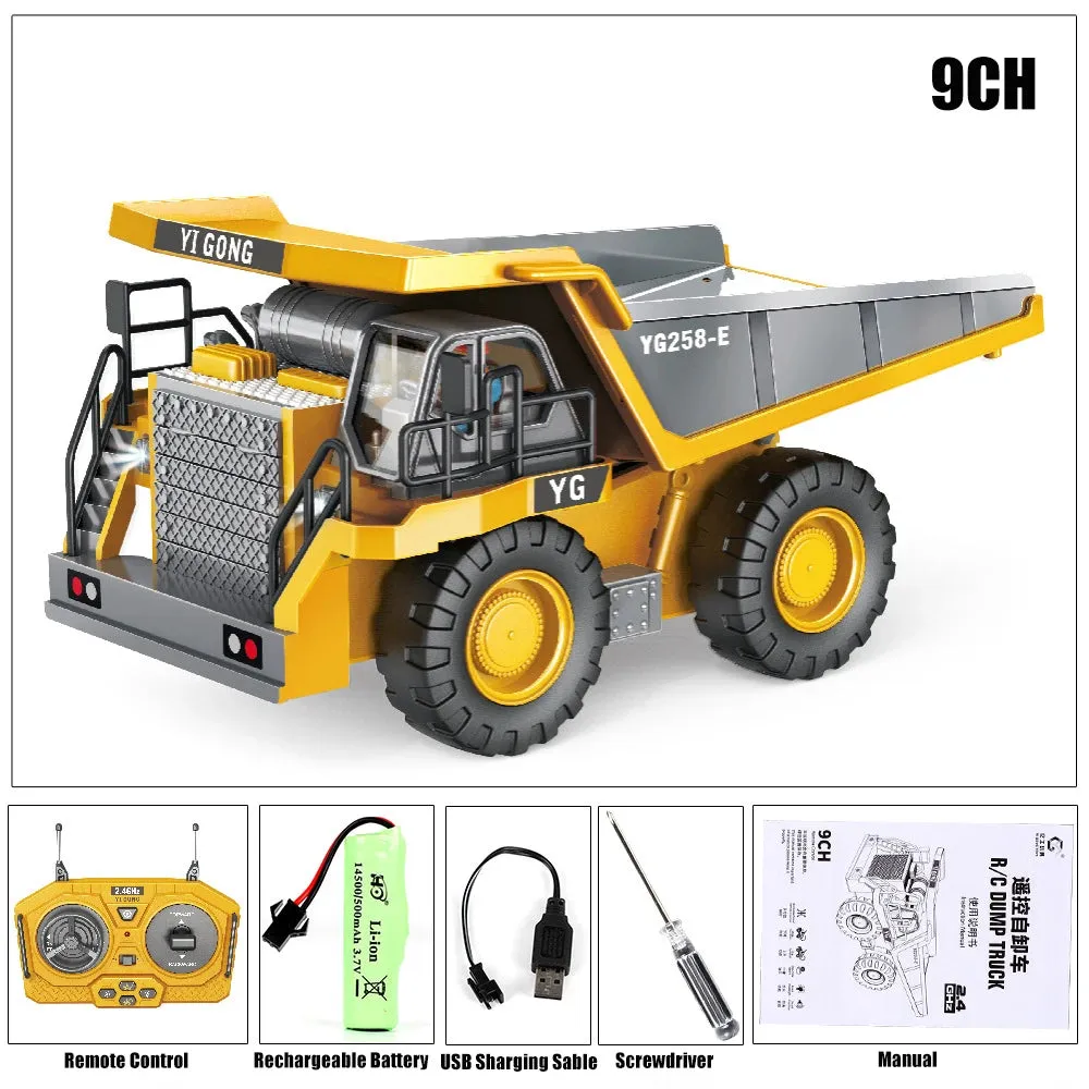 RC Car Children Toys Remote Control Car Toys For Boys Excavator Dump Truck Bulldozer Electric car Kids Toys Gift