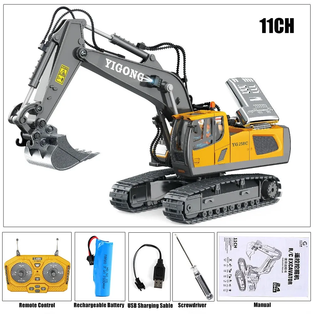 RC Car Children Toys Remote Control Car Toys For Boys Excavator Dump Truck Bulldozer Electric car Kids Toys Gift