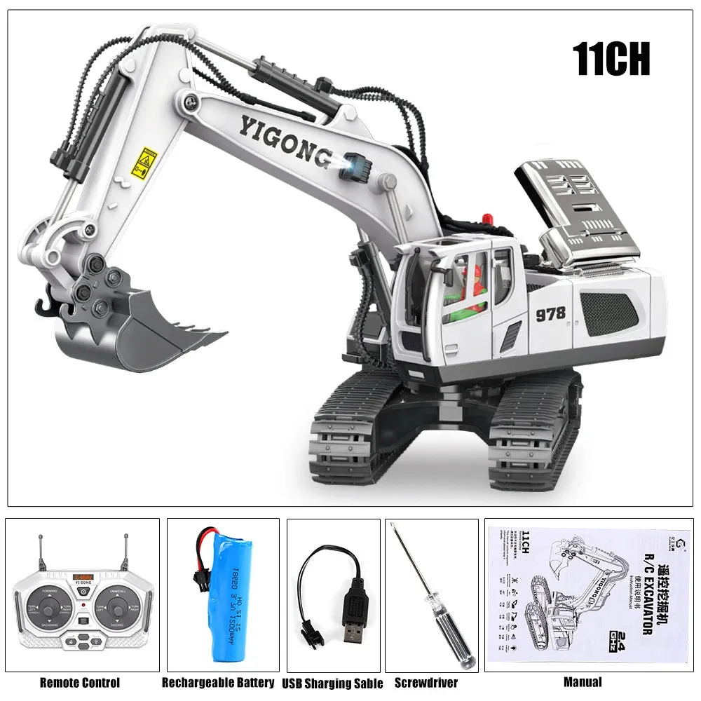 RC Car Children Toys Remote Control Car Toys For Boys Excavator Dump Truck Bulldozer Electric car Kids Toys Gift