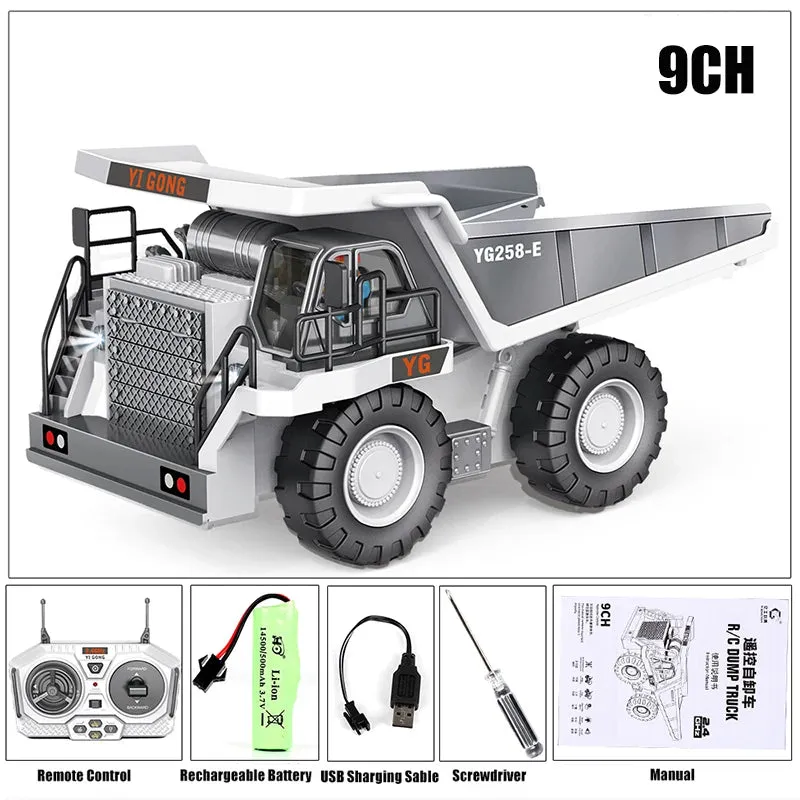 RC Car Children Toys Remote Control Car Toys For Boys Excavator Dump Truck Bulldozer Electric car Kids Toys Gift