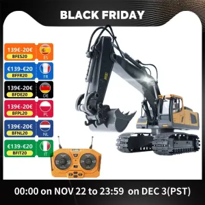 RC Excavator 1/20 2.4GHz 11CH RC Construction Truck Engineering Vehicles Educational Toys for KidsLight Music