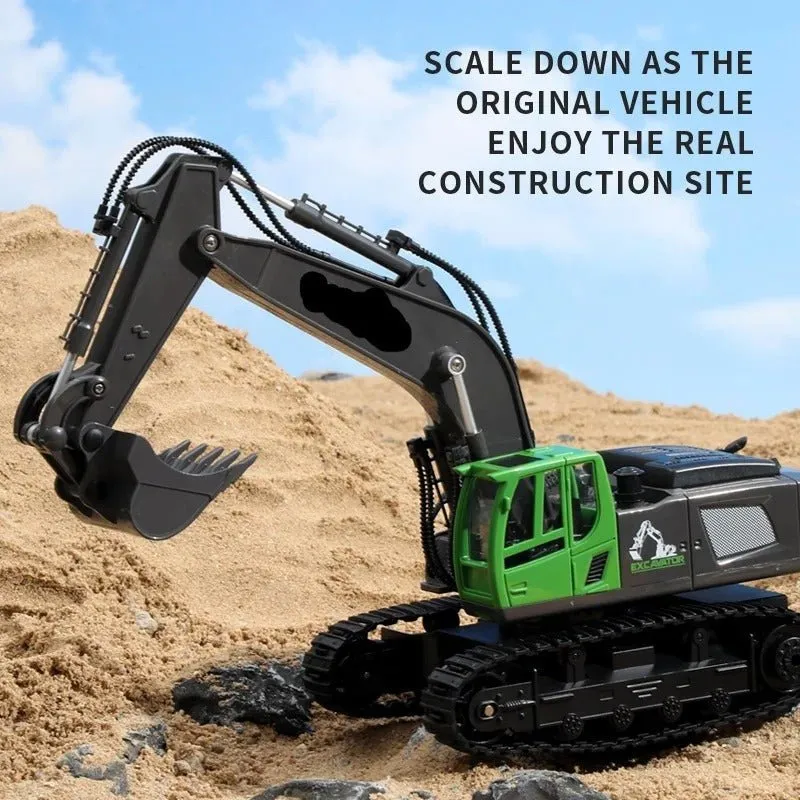 RC Excavator Toy - Gesture-Sensing & Remote Control Excavator Toy Perfect Birthday Gift for Boys Aged 4 & Up