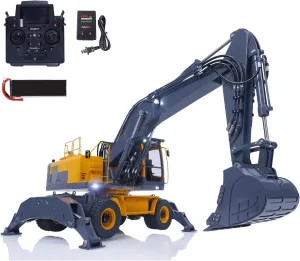 RC HOBBY LESU 1/14 Aoue ET30H Wheeled RC Cuban Hydraulic Excavator RTR Model Pump Valve Light TOUCAN 