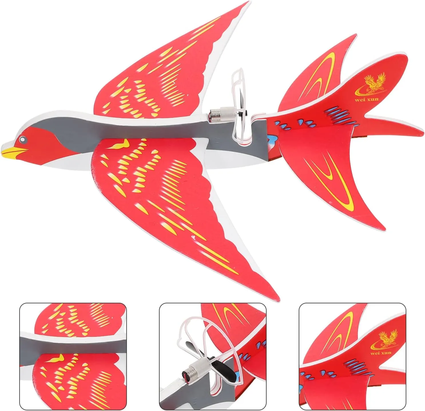 Rechargeable Electric Airplane Toy for Boys and Girls Glowing Flying ambidextrous geyser Aircraft Lightweight Design Easy to Use Educational Toy for Indoor and Outdoor Fun TOYANDONA 3sets USB 