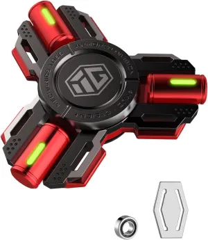 Release in Dark Fidget Spinners$ Fidget Spinner Gifts for Adults and Kids$ Stress Anxiety ADHD Relief Figets Toy$ tall Metal Finger Hand Spinner Toys with Luminous Light$ Spinner Absorb Solar Light Then 