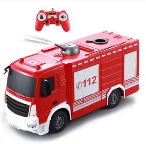 Remote Control Engineering Dump Truck 2.4G Simulation Excavator Concrete Mixer Children's Soil Transport Vehicle movable uncomfortable scuba by-product Fire Truck Mechanical Vehicle Boy Toy Car Child Gift RC 